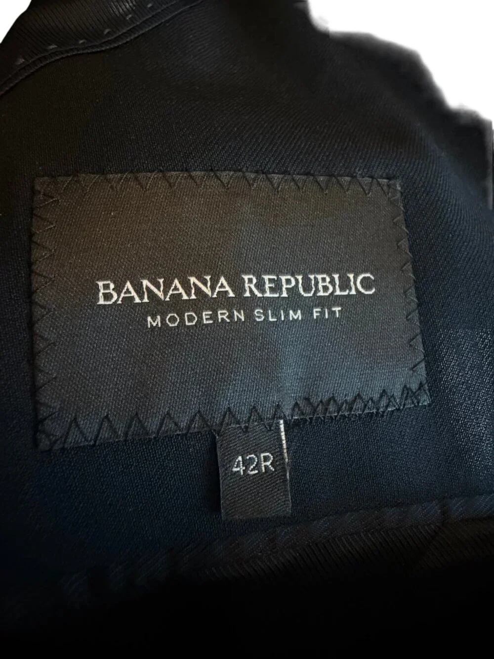 Banana Republic Modern Slim Fit Navy Lanifico Wool Blazer Sport Size 42R Men's